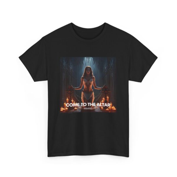 Gothic Graphic Tee - "Come to the Altar" Unisex Heavy Cotton T-Shirt - Image 3